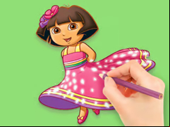 Juego Coloring Book: Dora Prepare Party