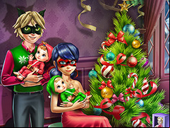 Juego Dotted Girl Family Christmas