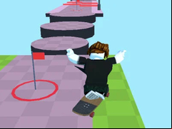 Juego Obby: Skateboard Race
