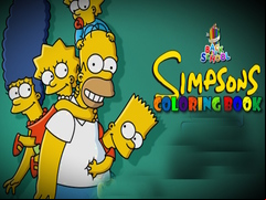 Juego Back To School Simpsons Coloring Book