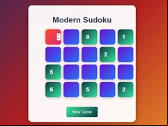 Juego Modern Sudoku