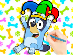 Juego Coloring Book: Clown Bluey